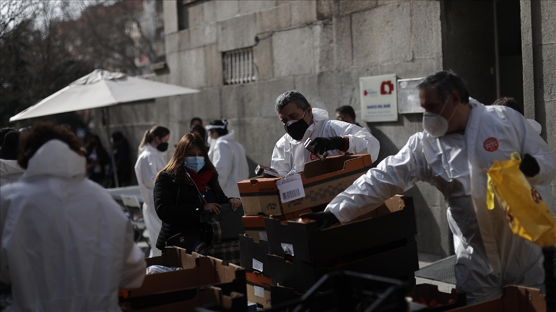 Food aid distribution in Spain