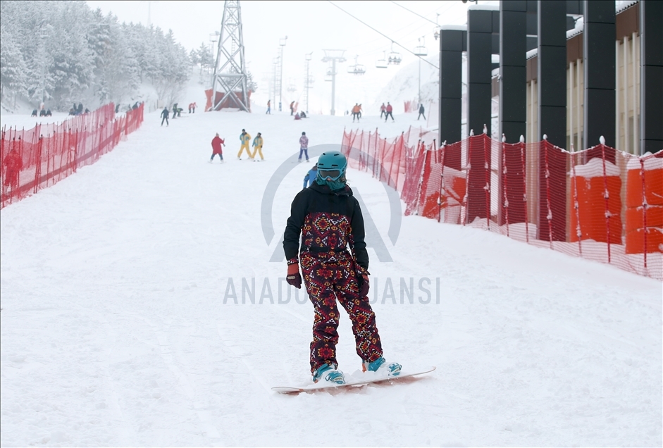 Ski tourism in Turkey's Erzurum