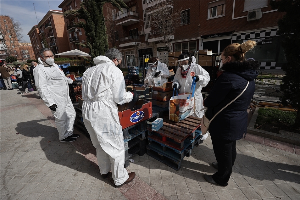 Food aid distribution in Spain