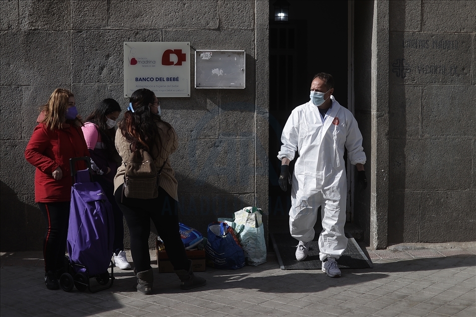 Food aid distribution in Spain