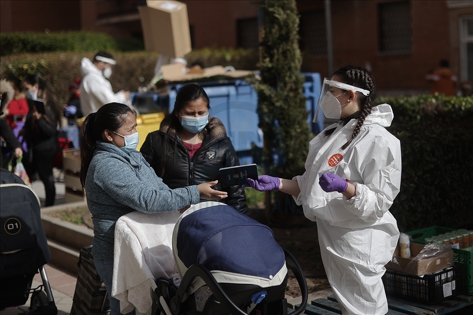 Food aid distribution in Spain