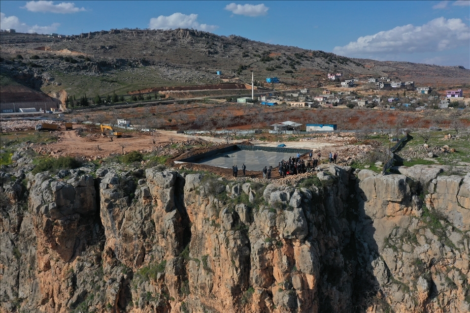 "Fırat'ın incisi" Rumkale'de cam teras yapımına başlandı