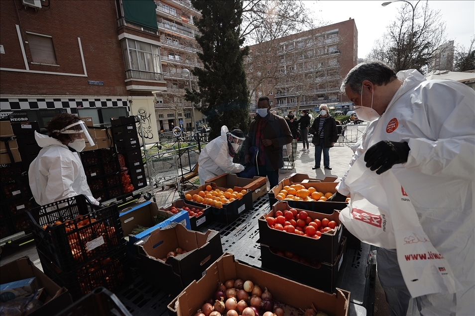 Food aid distribution in Spain