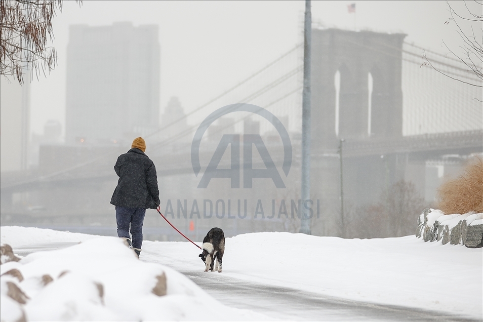 Winter storm hits in New York