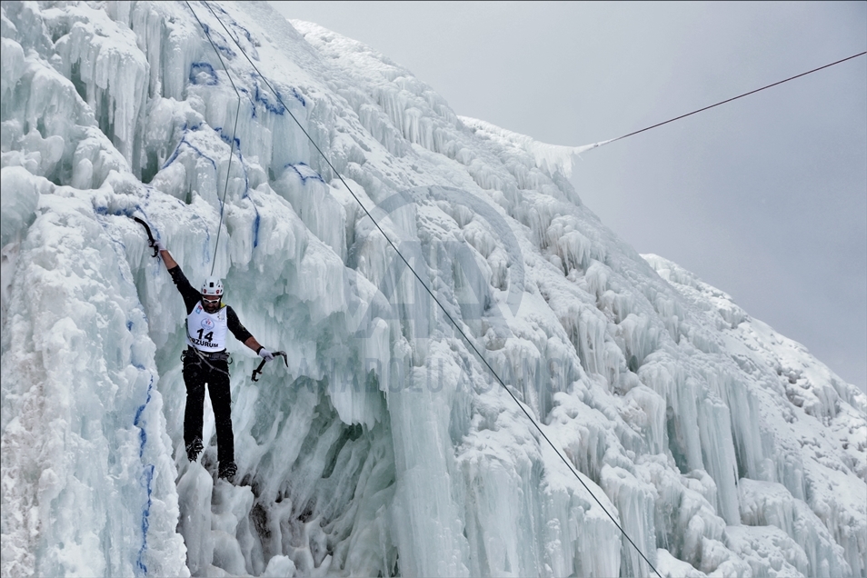 Türkiye Buz Tırmanış Şampiyonası Erzurum'da yapıldı