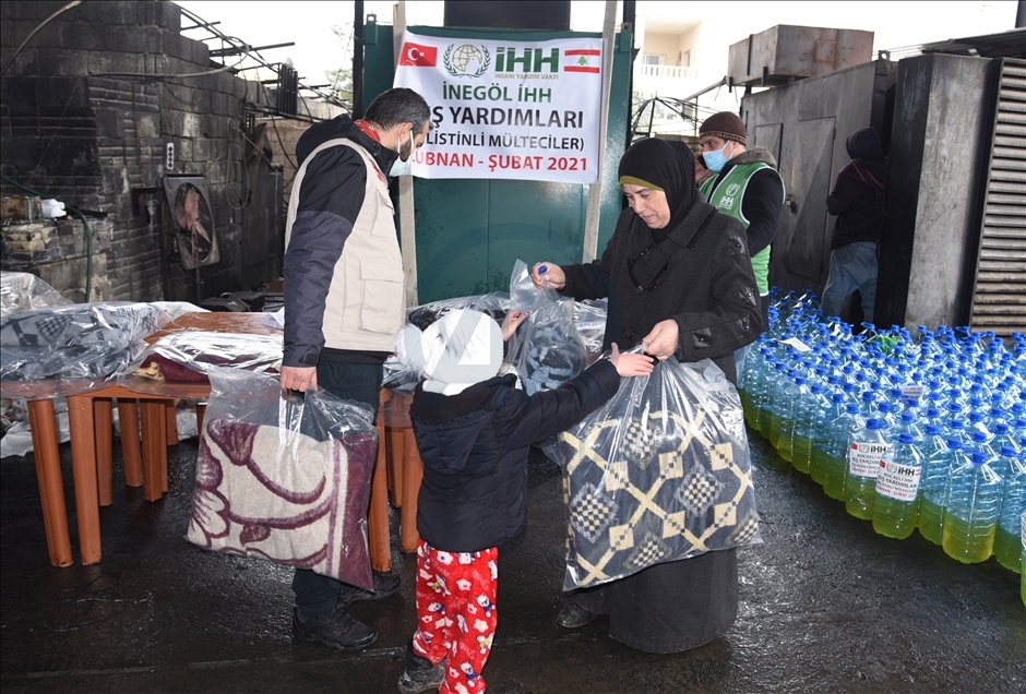 لمواجهة الشتاء و"كورونا".. مساعدات تركية للاجئي فلسطين بلبنان