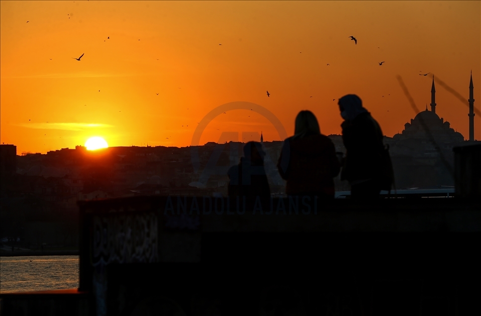 İstanbul'da gün batımı