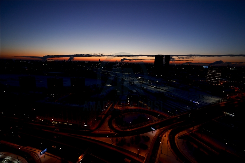 Sunrise in Moscow