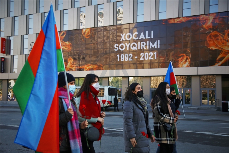 Hocalı Katliamı'nın kurbanları Bakü'de anılıyor