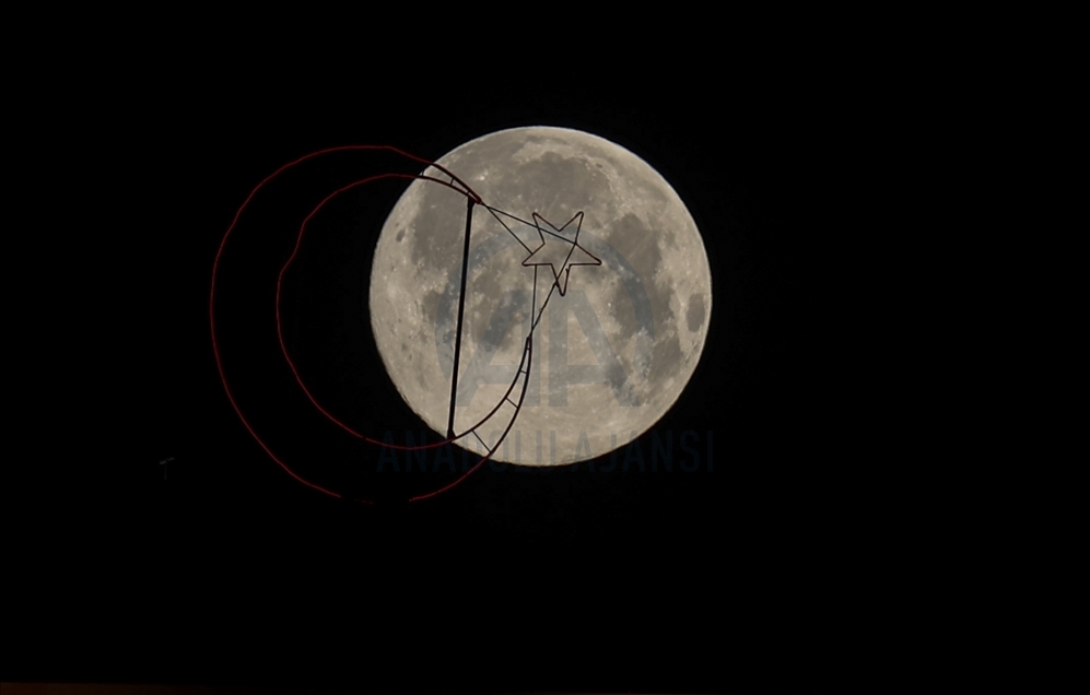 Full moon in Ankara