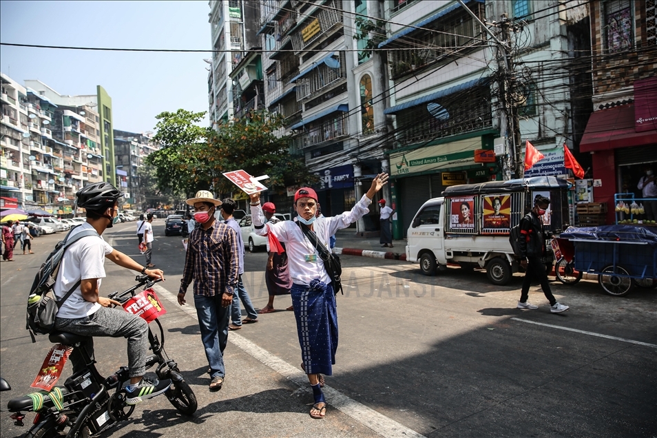 Myanmar'daki darbe karşıtı protestolar