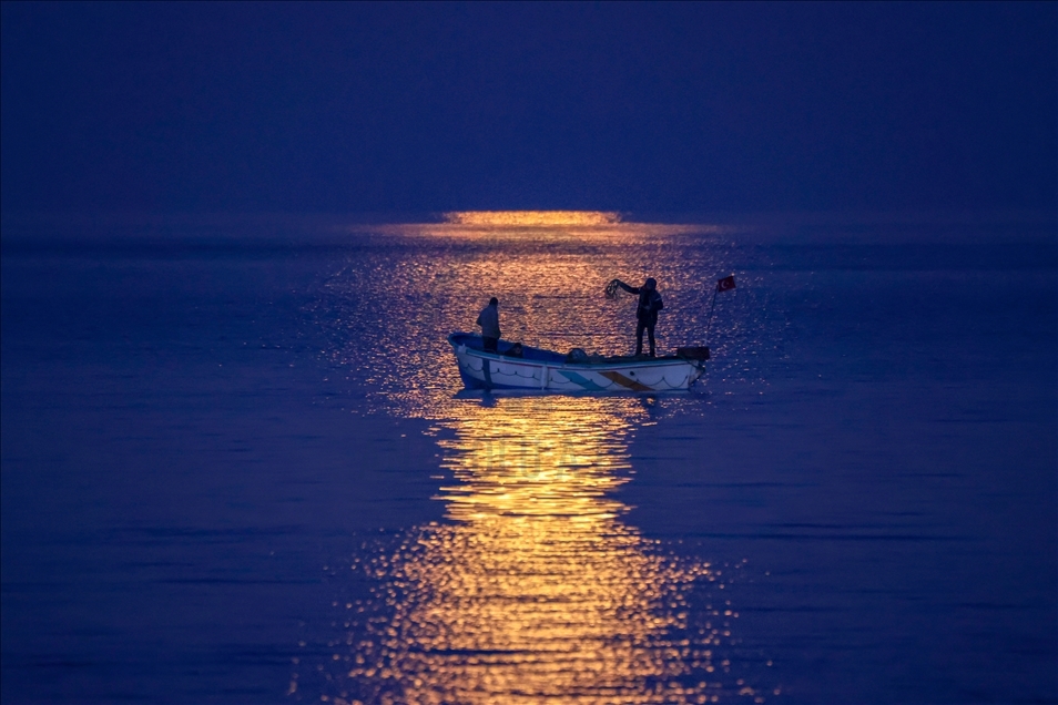 Рыбалка при лунном свете