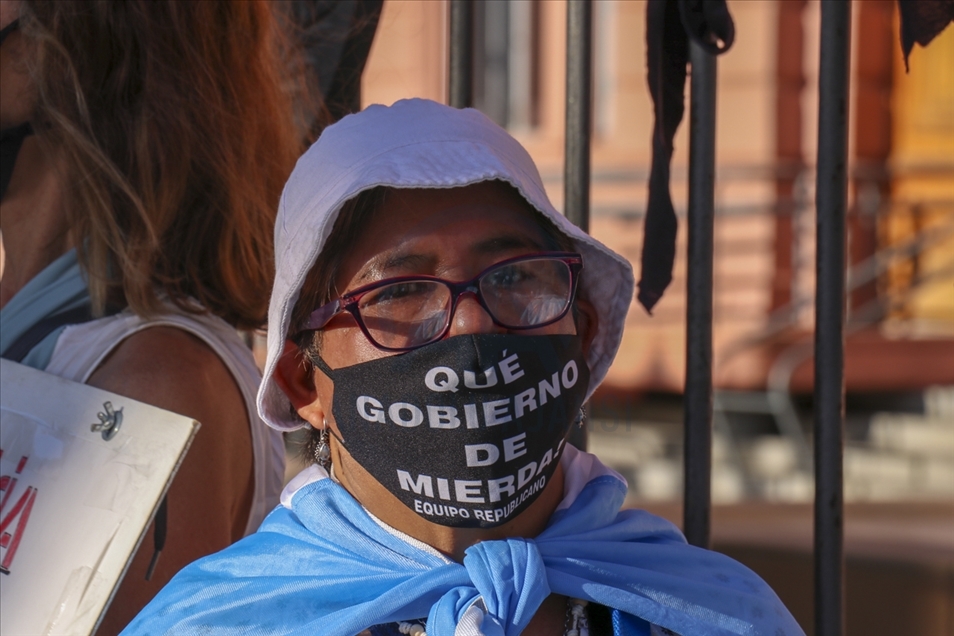 Los argentinos protestaron contra el escándalo de vacunas VIP
