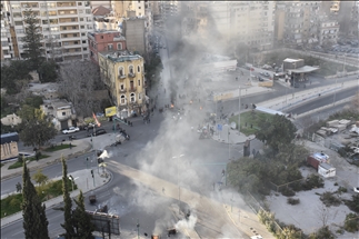 Protesta contra los cortes de electricidad en Beirut
