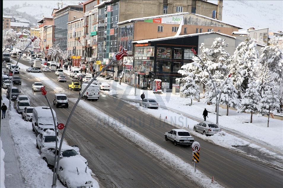 Muş'ta kar yağışı