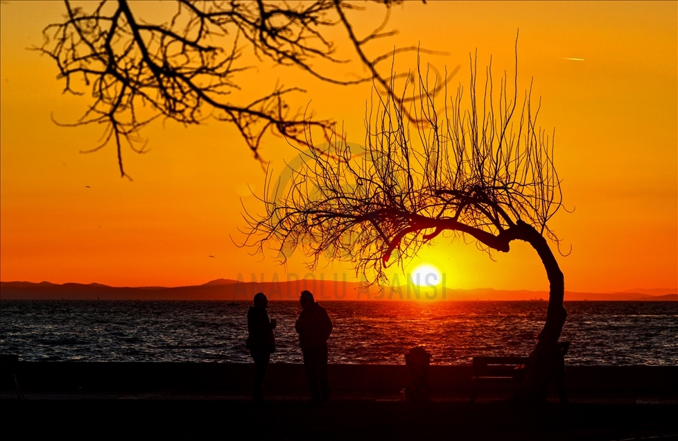 İzmir'de gün batımı