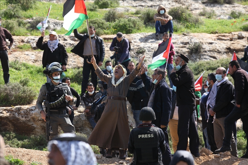 Batı Şeria'da Yahudi yerleşim birimleri karşıtı gösteri
