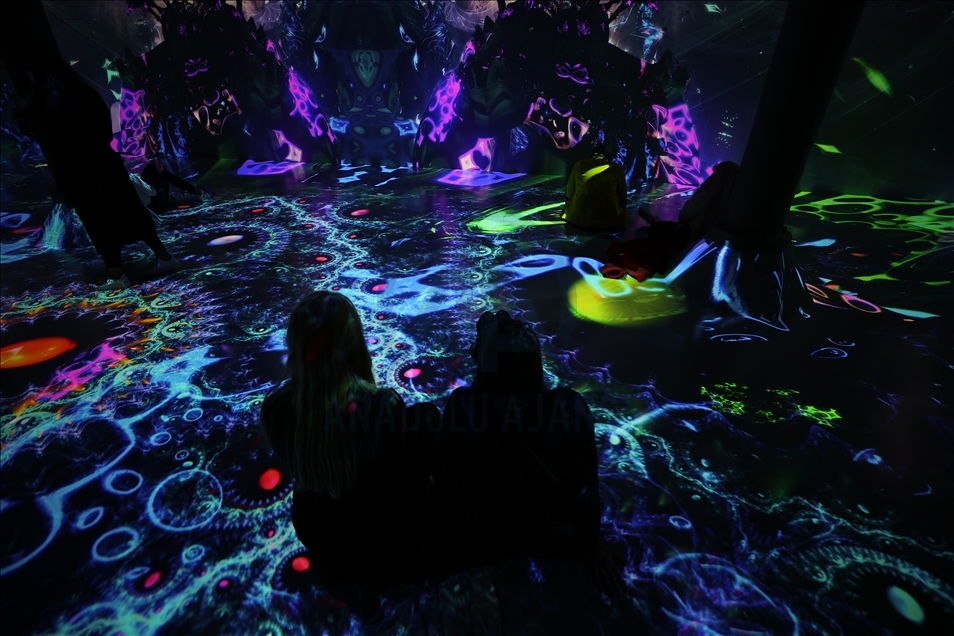 New York'taki ARTECHOUSE sanat merkezi görsel-işitsel sergi için kapılarını ziyaretçilere açtı