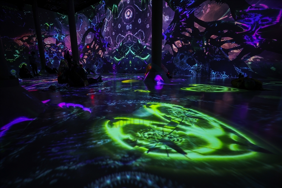 New York'taki ARTECHOUSE sanat merkezi görsel-işitsel sergi için kapılarını ziyaretçilere açtı