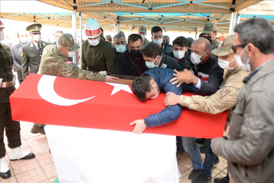 Şehit Astsubay Kıdemli Başçavuş Demir, Kahramanmaraş'ta son yolculuğuna uğurlandı