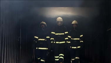 Female firefighters in Bursa