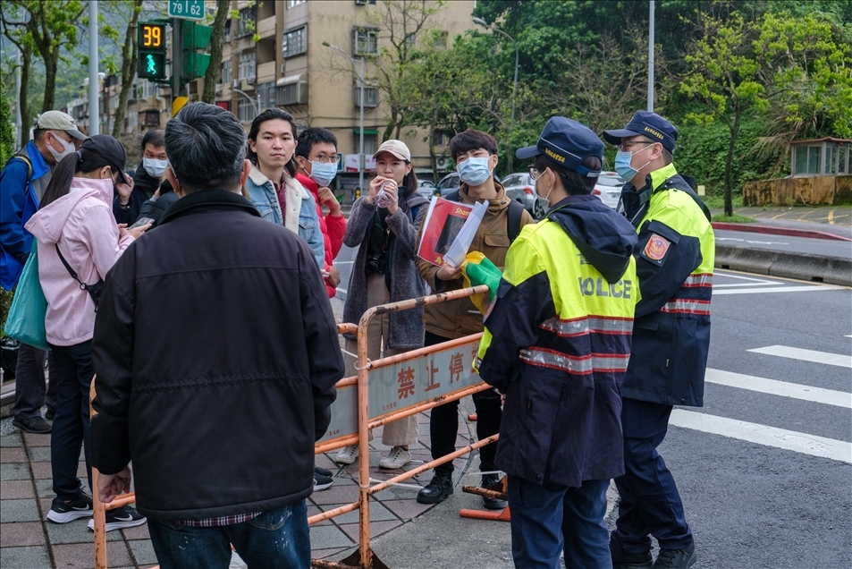 Tayvan'da göstericiler Myanmar'daki darbeyi protesto etti