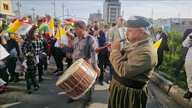 ھەولێر.. ھاووڵاتییان لە شارۆچکەی عەنکاوە لە پێشوازی پاپا فرەنسیس
