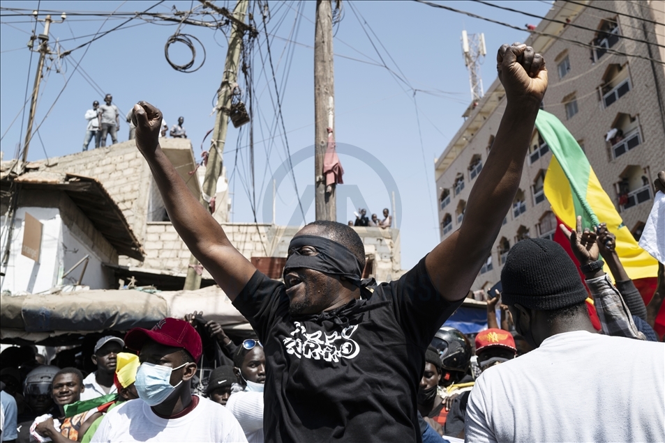 Senegalese demonstrate in support of opposition leader Ousmane Sonko