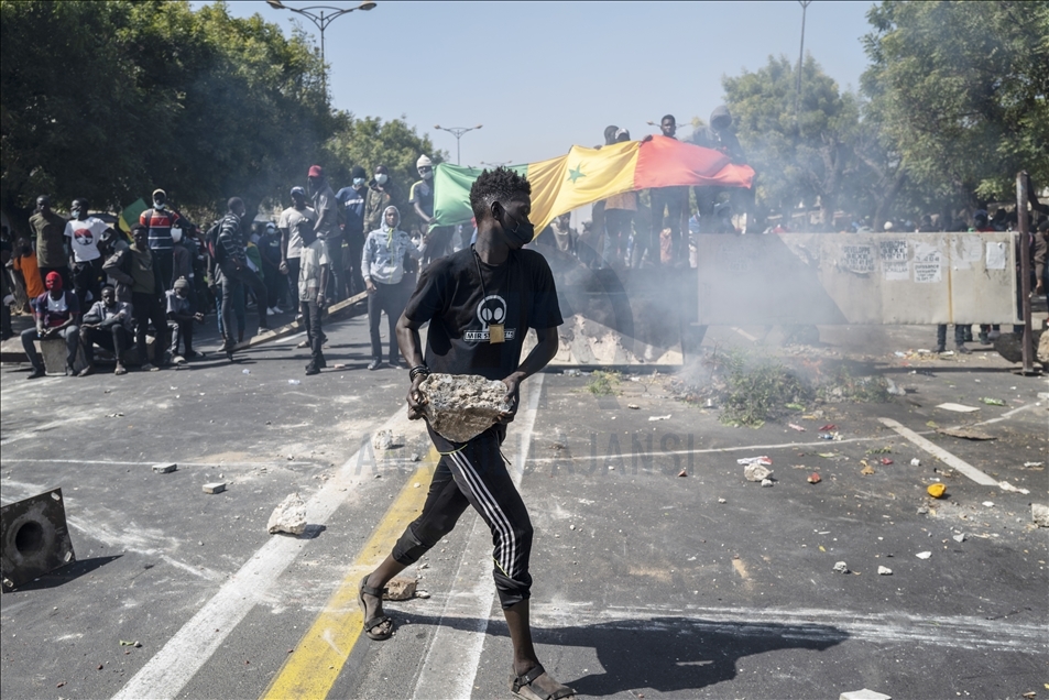 Senegalese demonstrate in support of opposition leader Ousmane Sonko