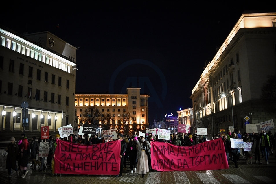 International Women's Day demonstration in Bulgaria