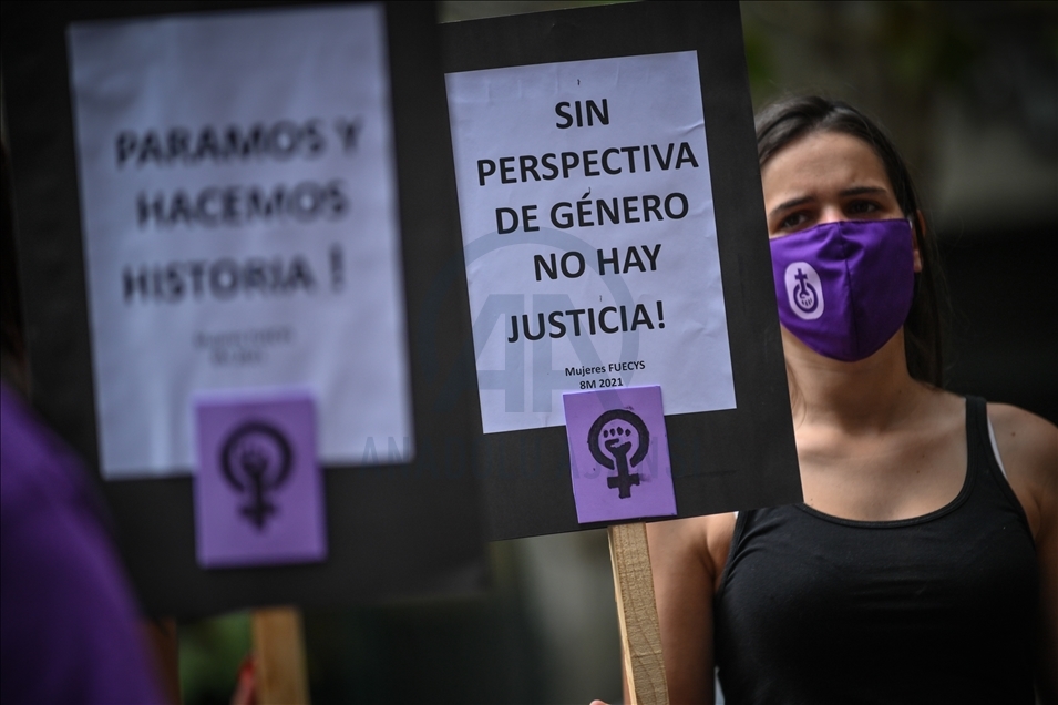 International Women's Day demonstration in Uruguay