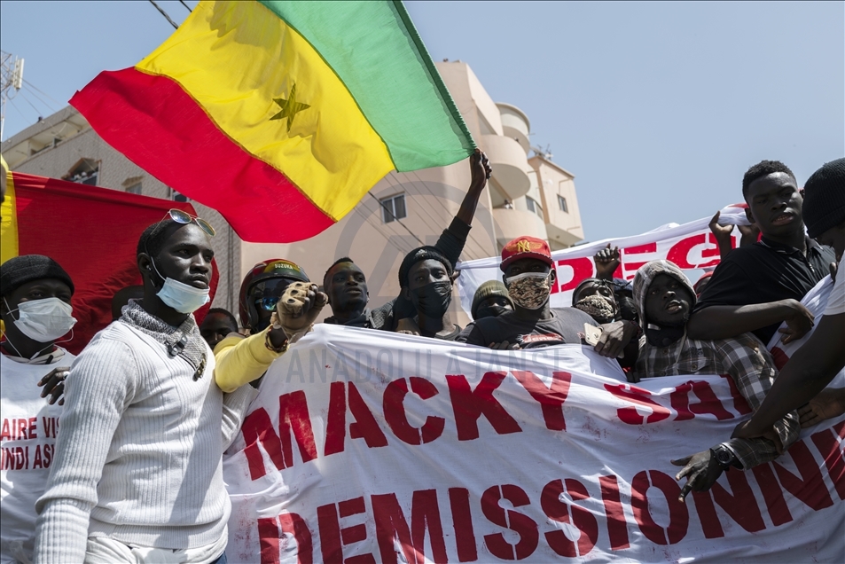 Senegalese demonstrate in support of opposition leader Ousmane Sonko