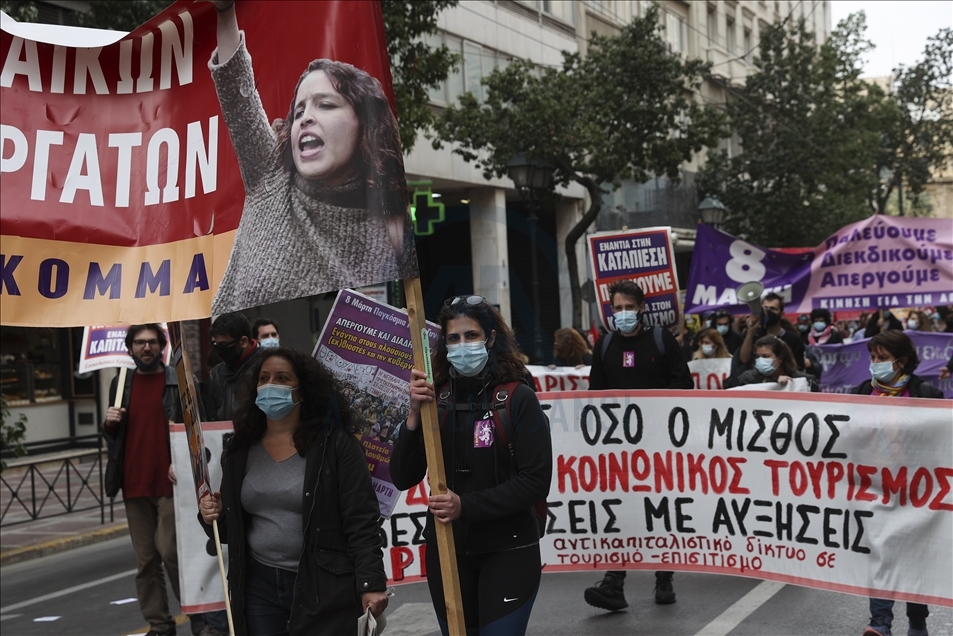 International Women's Day demonstration in Athens