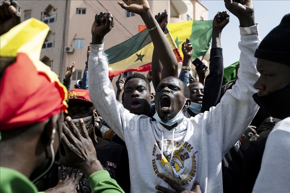 Senegalese demonstrate in support of opposition leader Ousmane Sonko