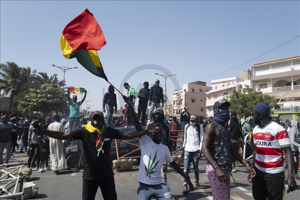 Senegalese demonstrate in support of opposition leader Ousmane Sonko