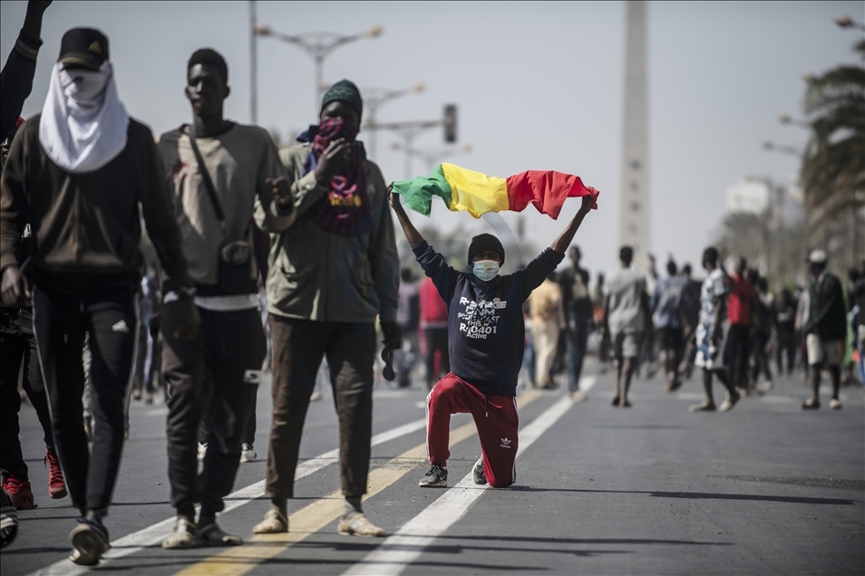 Senegalese demonstrate in support of opposition leader Ousmane Sonko