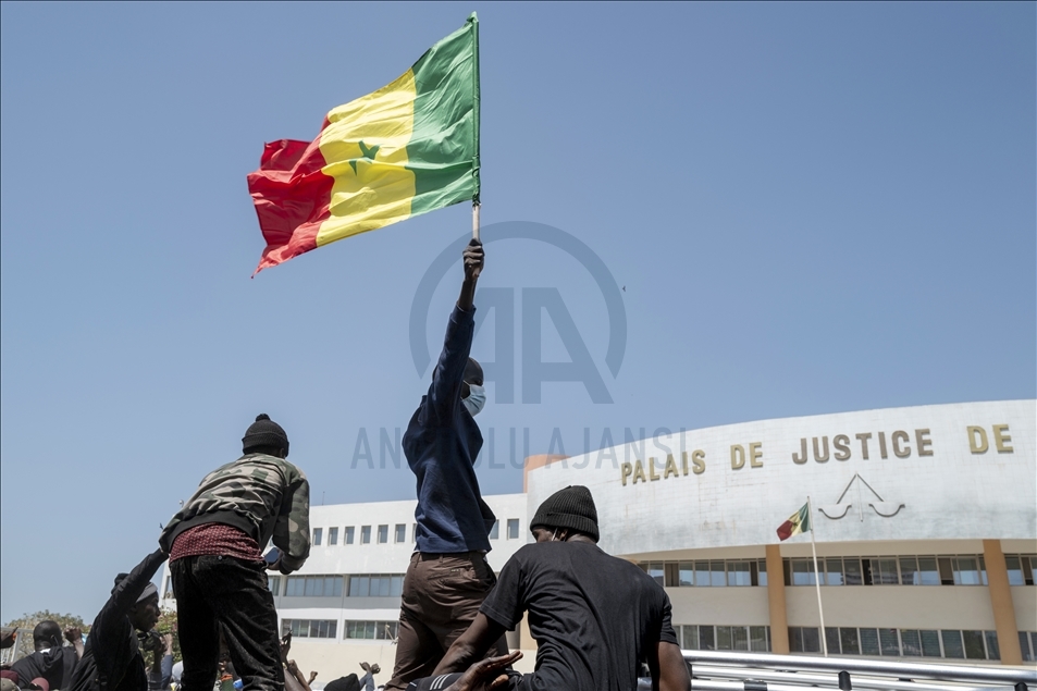 Senegalese demonstrate in support of opposition leader Ousmane Sonko