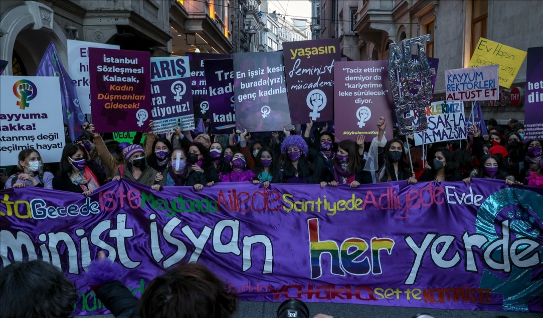 International Women's Day demonstration in Istanbul
