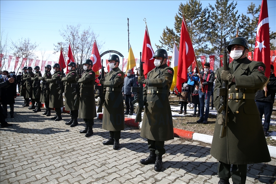 Erzurum'daki Alaca şehitleri 103. yılında törenle anıldı