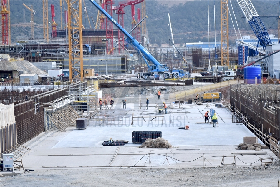 Akkuyu NGS'de üçüncü ünitenin temeli atılıyor