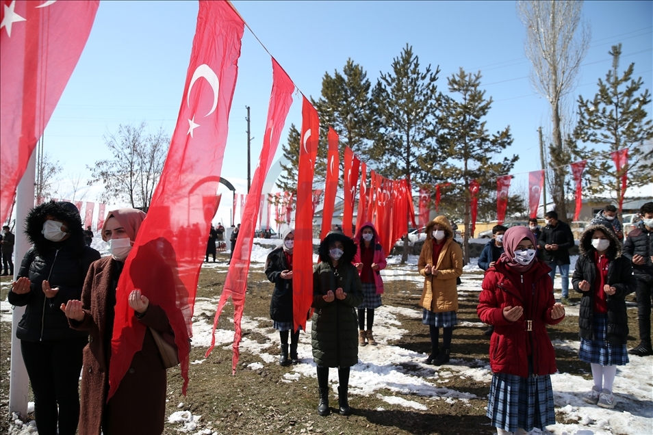 Erzurum'daki Alaca şehitleri 103. yılında törenle anıldı