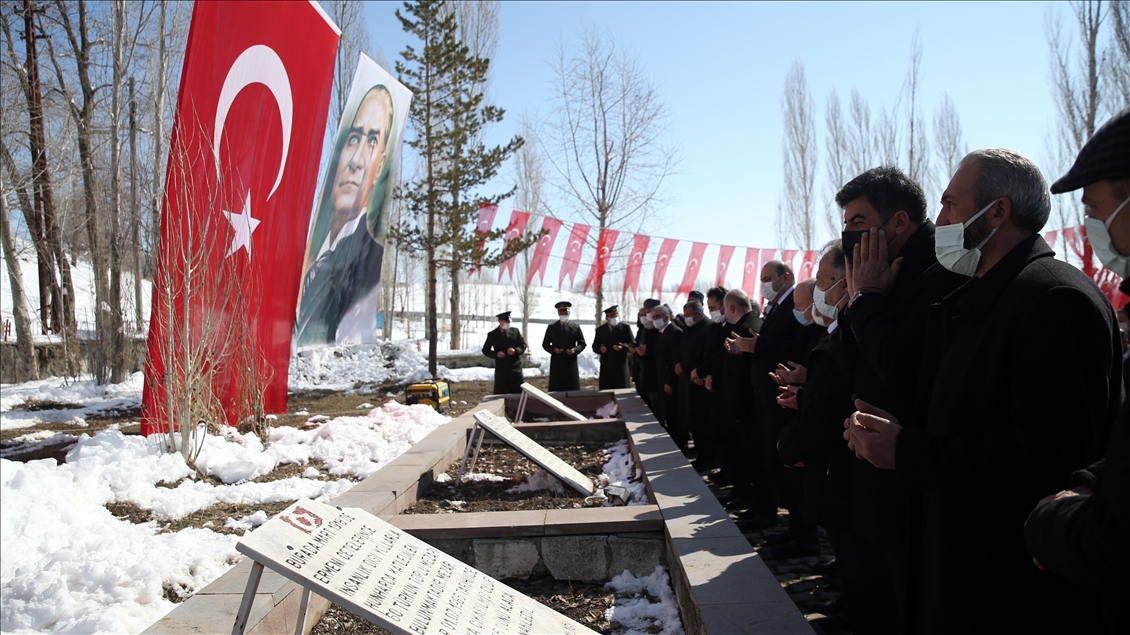 Erzurum'daki Alaca şehitleri 103. yılında törenle anıldı