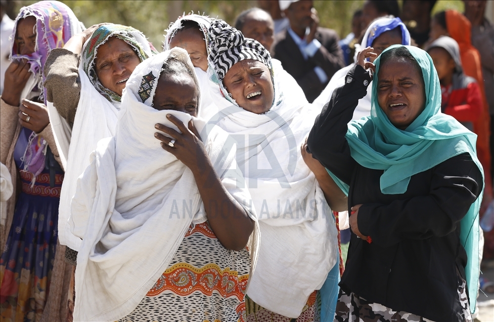 Tigray people stage a protest against the government 