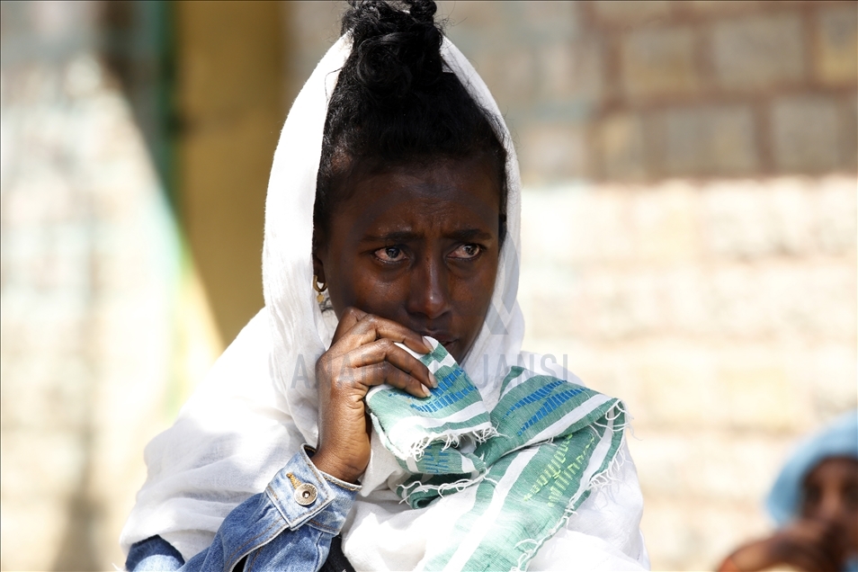 Tigray people stage a protest against the government 