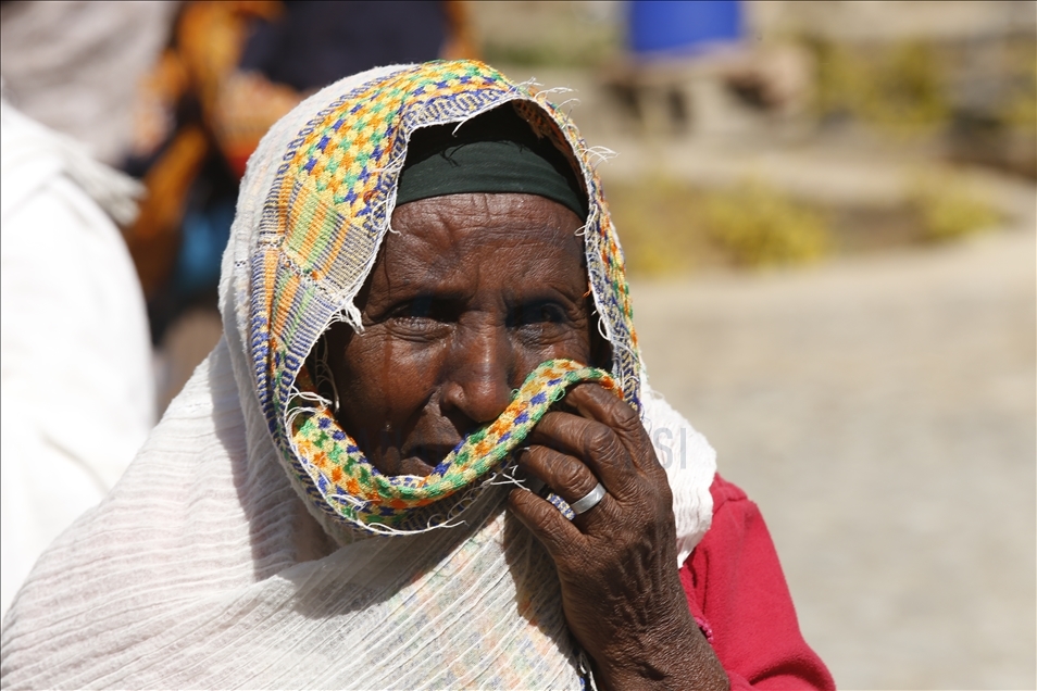 Tigray people stage a protest against the government 