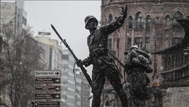 Ankara'da kar yağışı