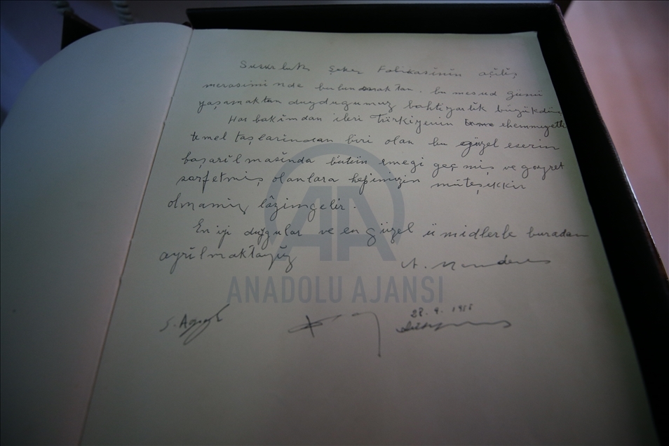 Adnan Menderes'in açtığı 66 yıllık Susurluk Şeker Fabrikası'nda anılar müzede yaşatılıyor