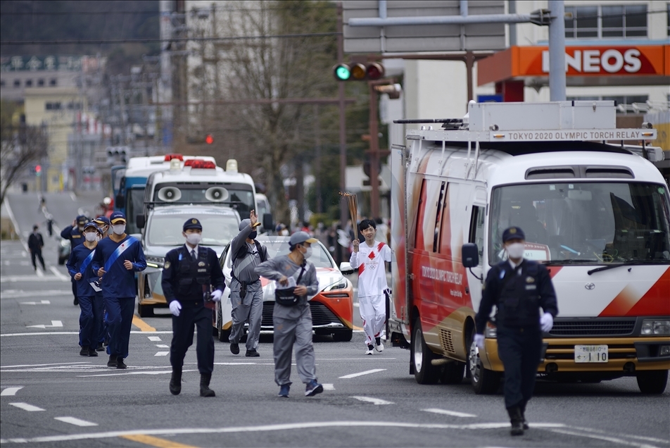 TOKYO 2020 Olympic Flame torch relay