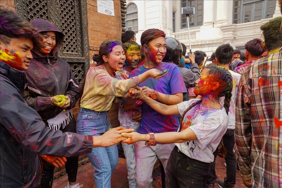 Celebración Del Festival Holi En Katmandú, Nepal - Anadolu Ajansı