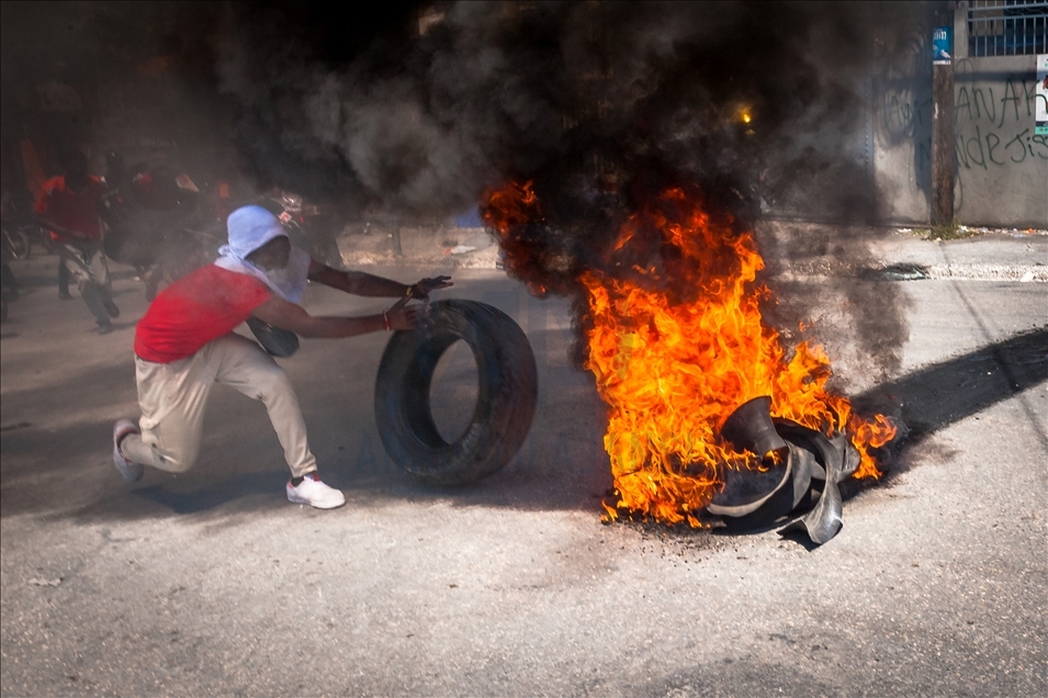 Protest against President Moise in Haiti